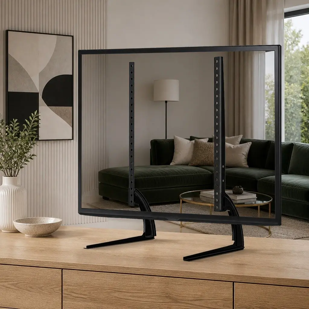 Black Universal TV Stand Mount Bracket for 32"-65" TVs