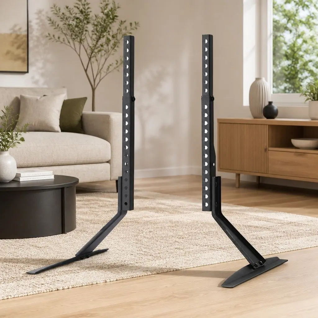 Black TV Stand Mount for 32 to 70 inch Screens