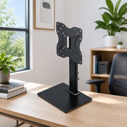 TV Stand Bracket for 19-43 inch TVs Desktop Swivel Table Top Universal Mount