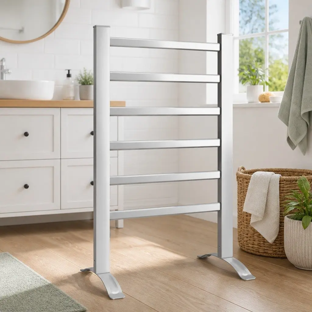 6-Bar Electric Heated Towel Rail Rack