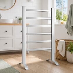 Premium 6-Bar Electric Heated Towel Rail Rack