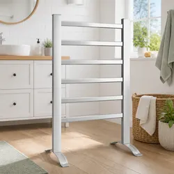 Premium 6-Bar Electric Heated Towel Rail Rack