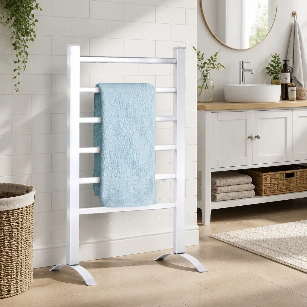 6-Bar Electric Heated Towel Rail Rack