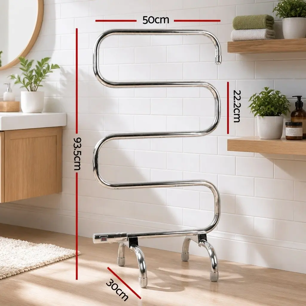 5-Bar Electric Heated Towel Rack for Drying Clothes