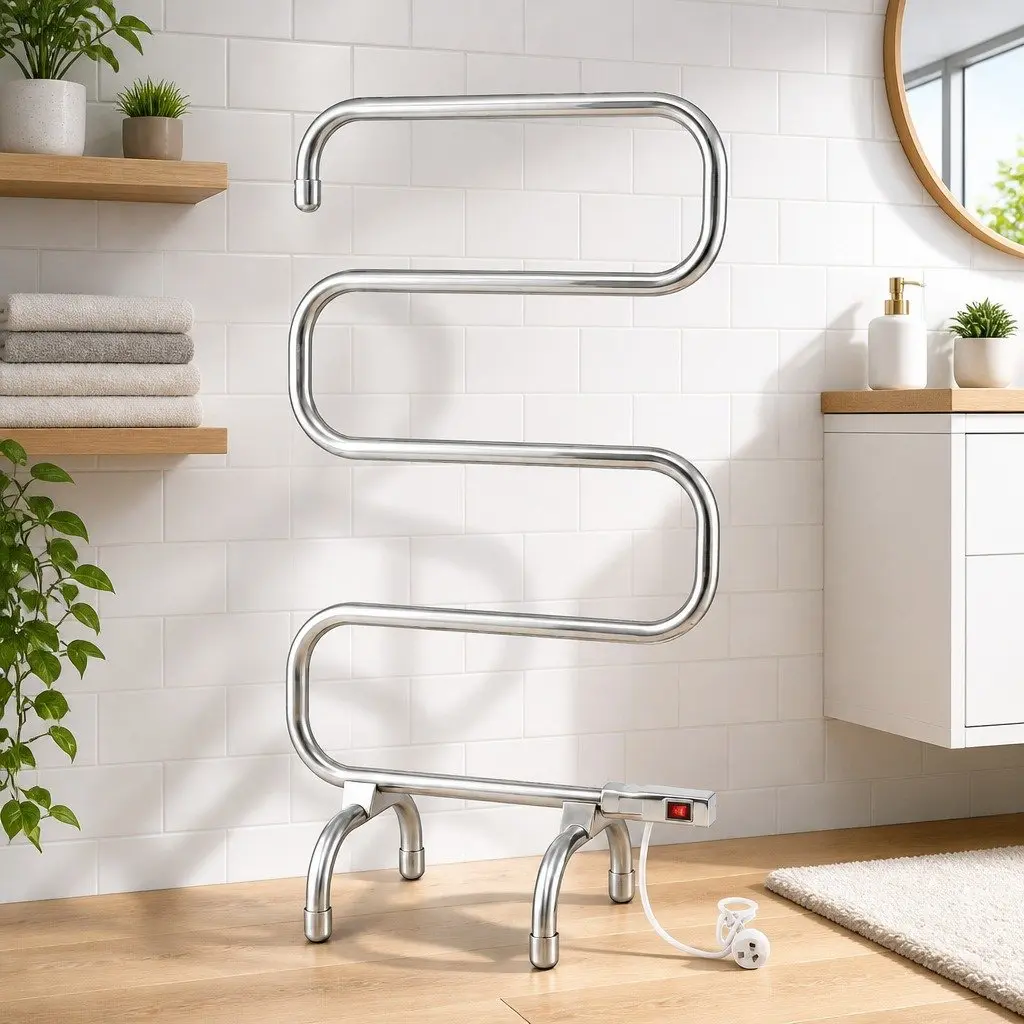 5-Bar Electric Heated Towel Rack for Drying Clothes