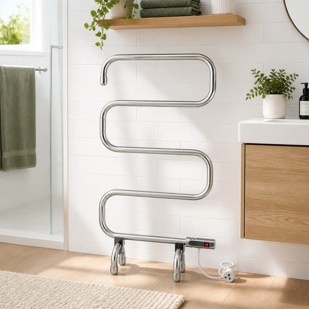5-Bar Electric Heated Towel Rack for Drying Clothes