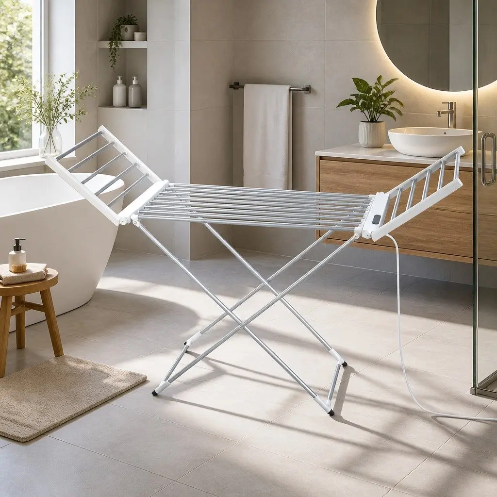 Electric Heated Towel Rail Rack with 18 Rods