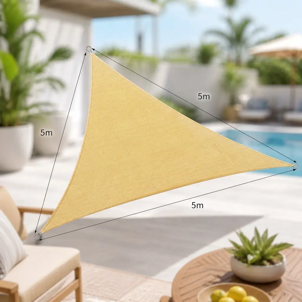 Triangle Shade Sail for Outdoor UV Protection