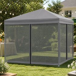 Durable Pop Up Gazebo 3x3m Outdoor Tent with Mesh Walls