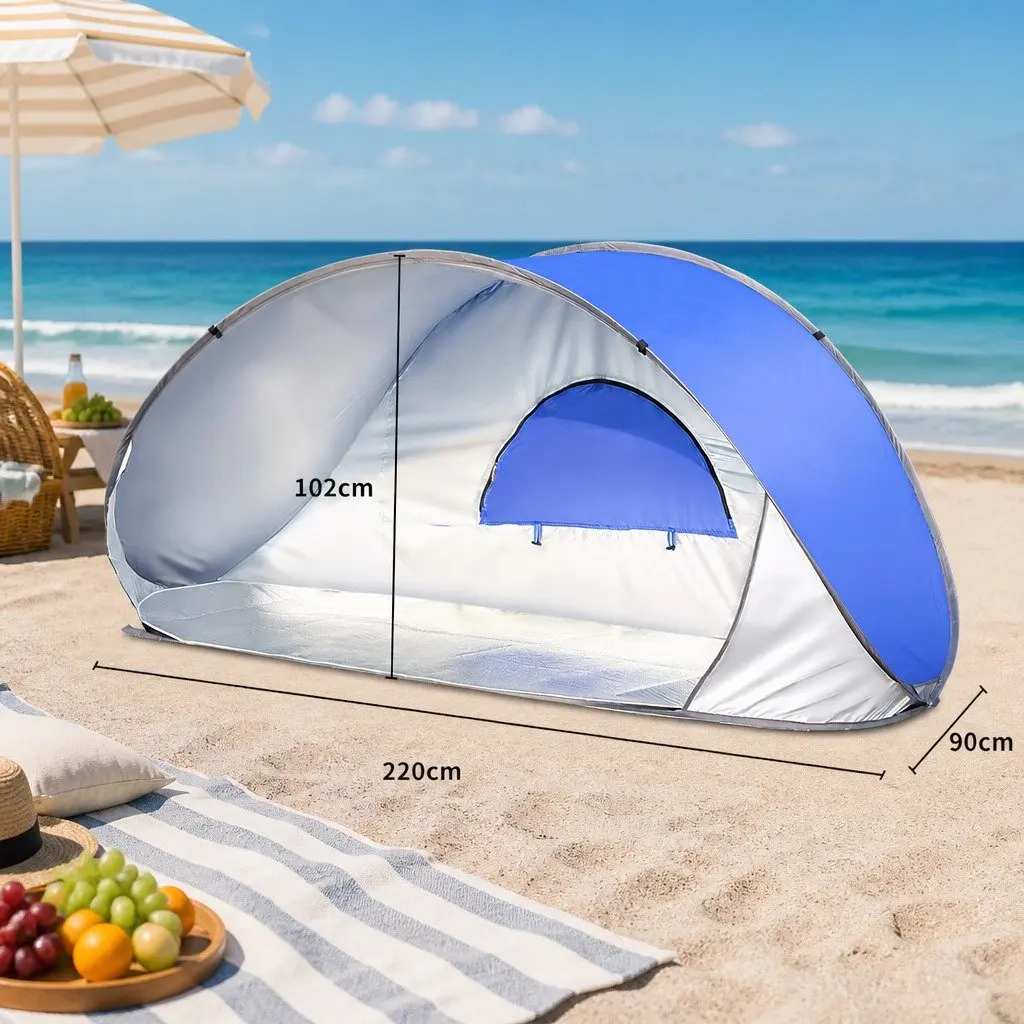 Pop Up Tent Polyester 220cm x 90cm x 102cm Blue