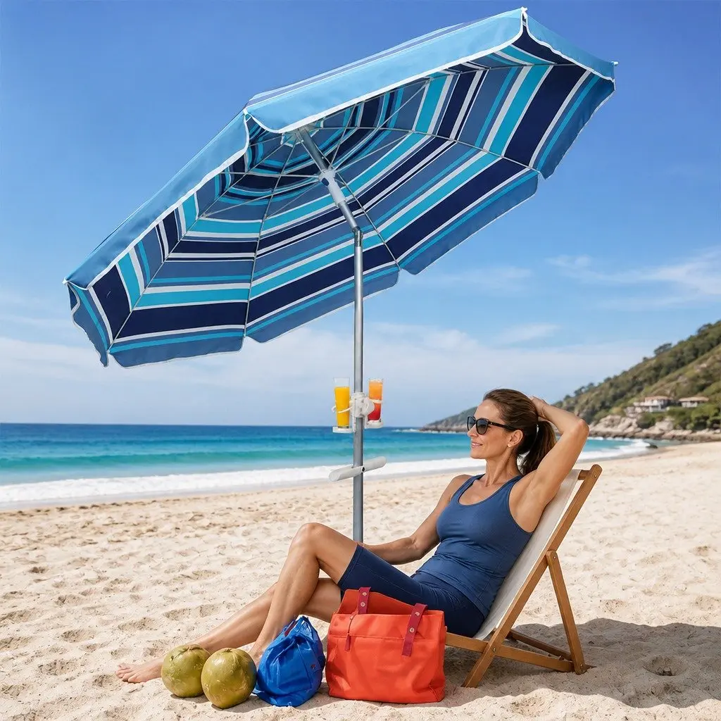 2.2M Beach Umbrella for Outdoor Use