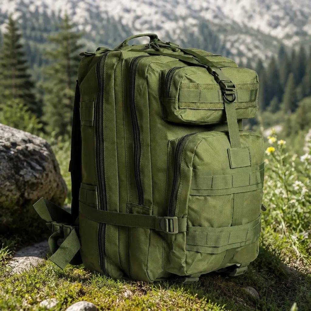 Military Tactical Backpack 40L in Army Green