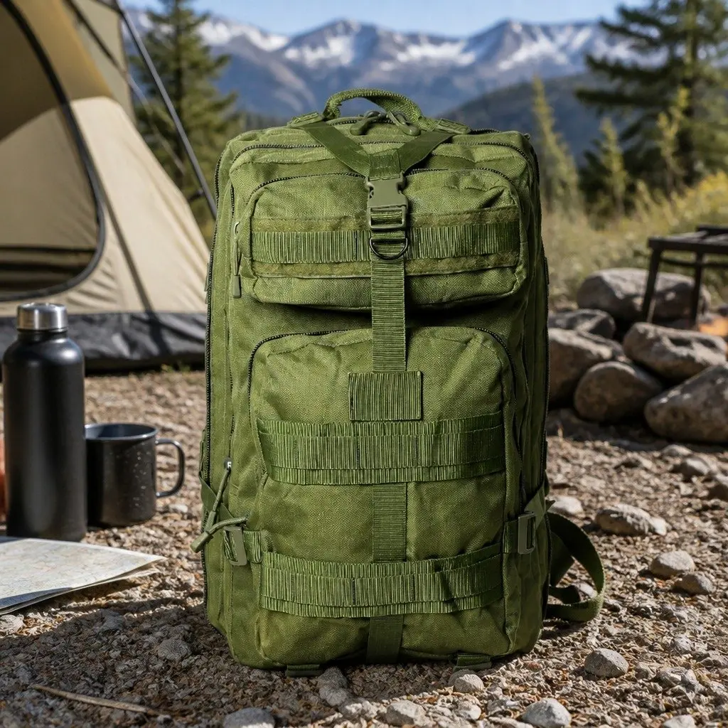 Military Tactical Backpack 40L in Army Green