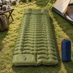 Ultralight Inflatable Camping Sleeping Pad with Pillow