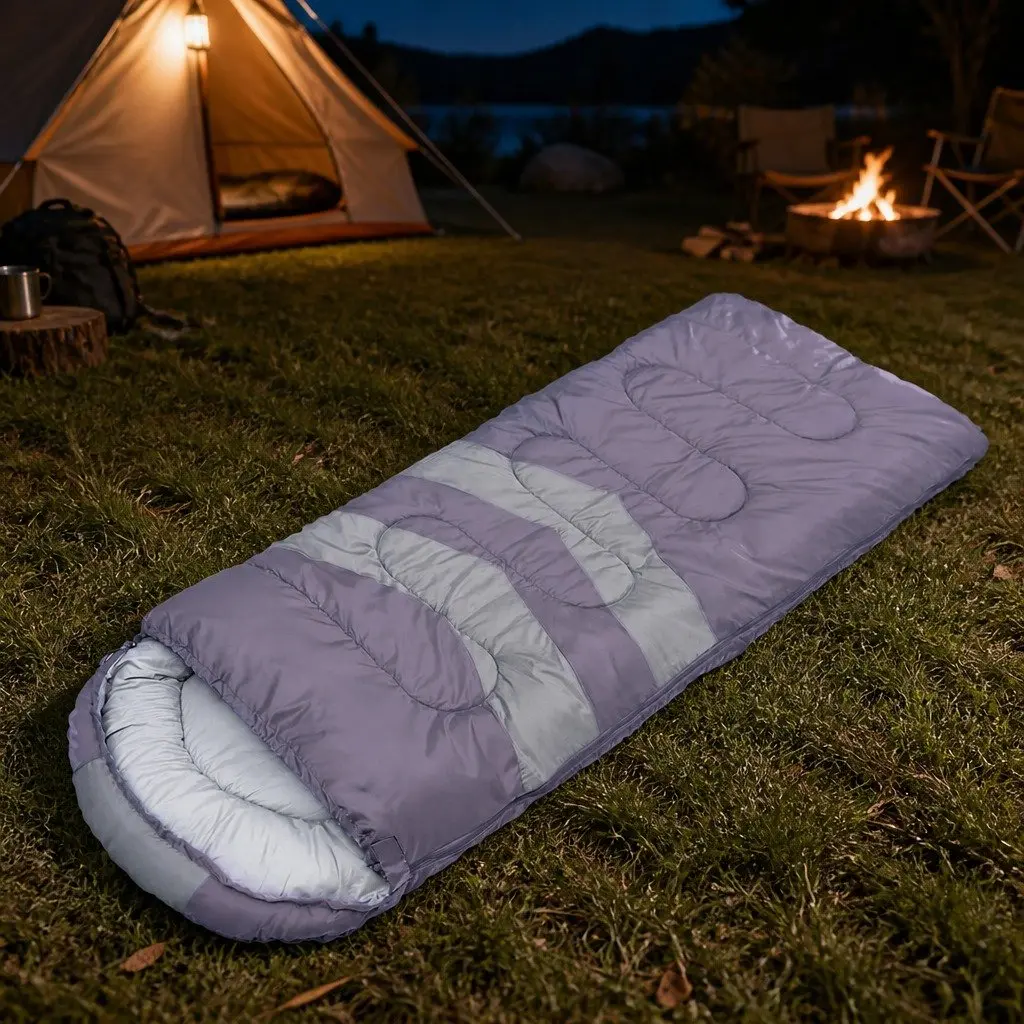Grey Sleeping Bag for Cold Weather Camping