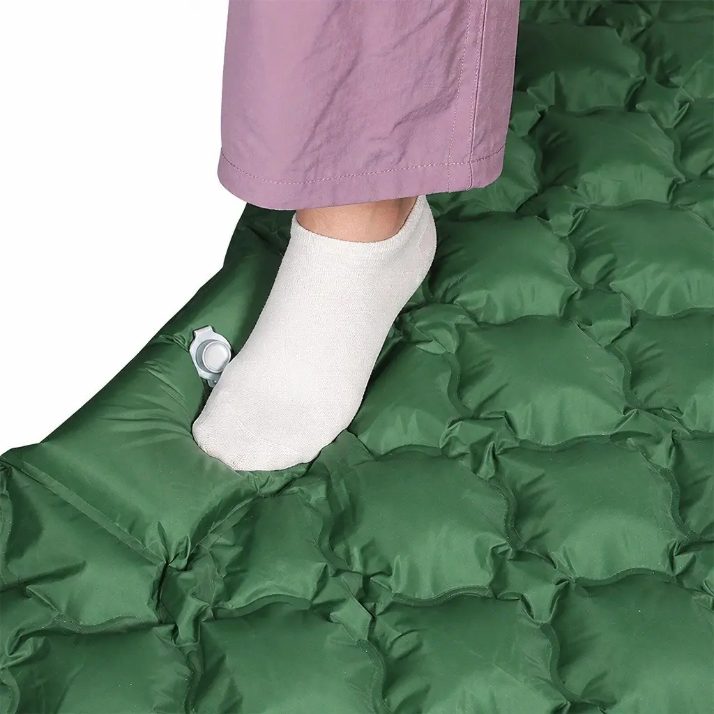 Inflatable Camping Sleeping Pad with Foot Pump