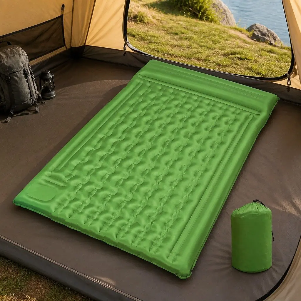 Self-Inflating Double Camping Air Mattress