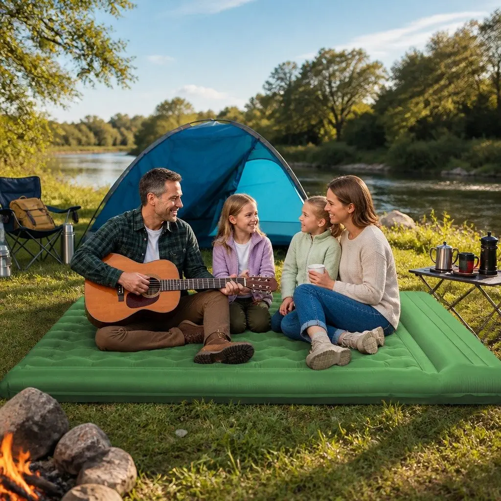 Self-Inflating Double Camping Air Mattress