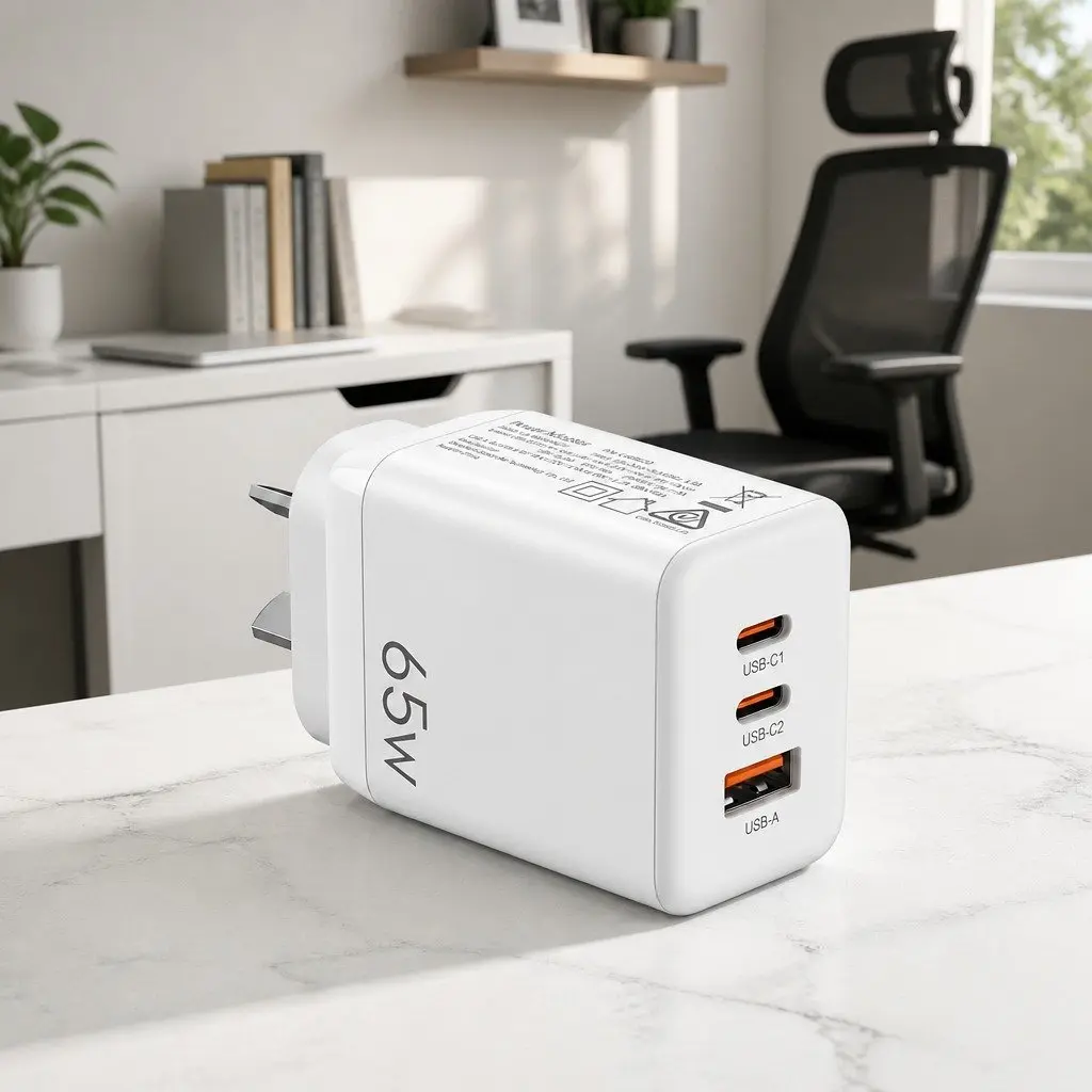 65W USB C Wall Charger with 3 Ports