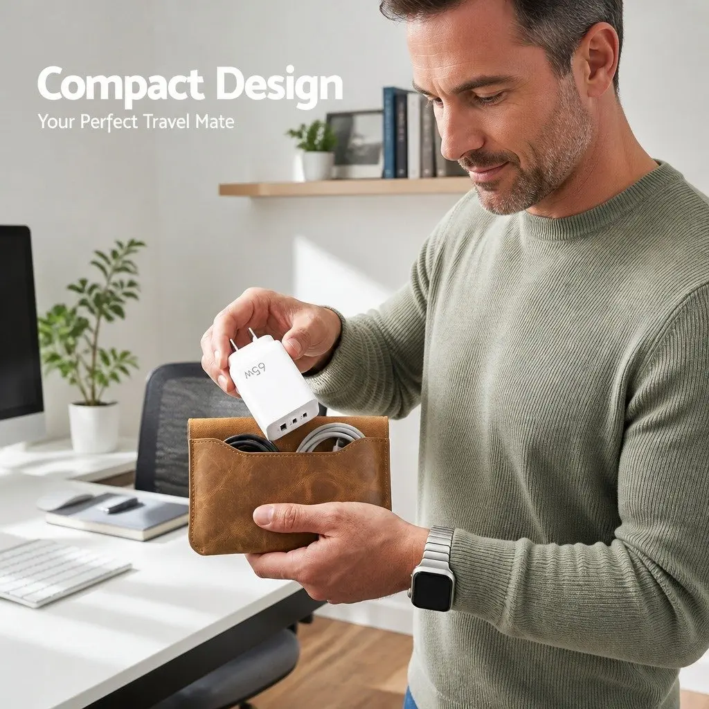 65W USB C Wall Charger with 3 Ports