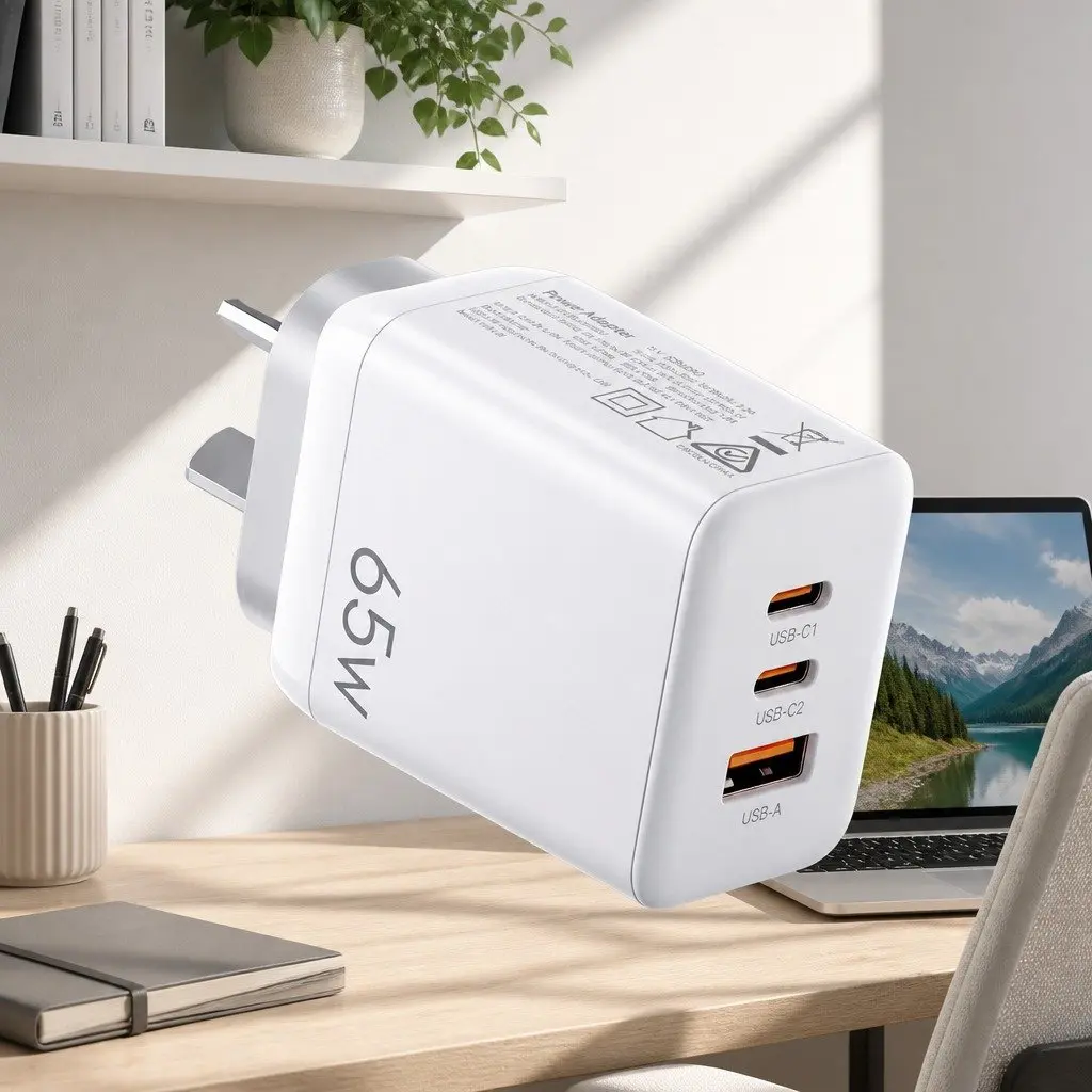 65W USB C Wall Charger with 3 Ports