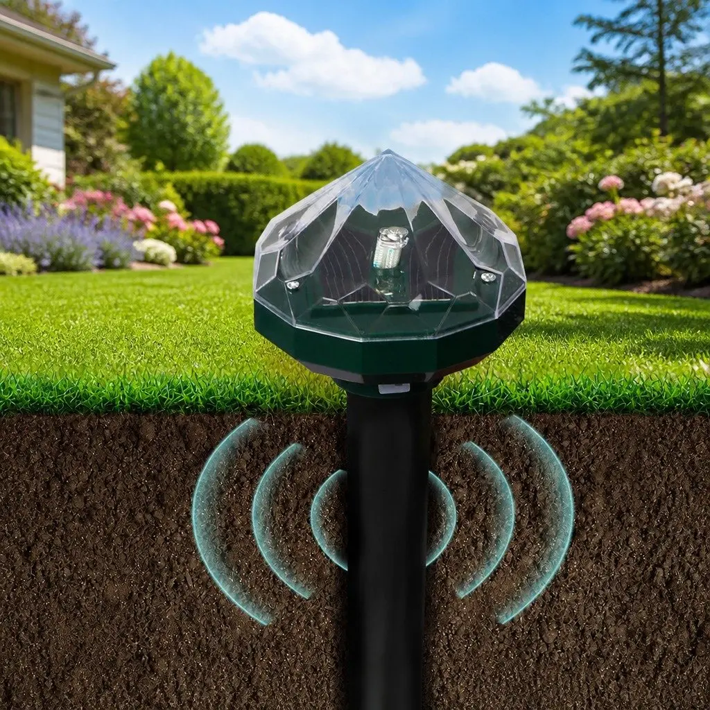 Snake Repeller Solar Powered ABS Green 28cm 4 Pack