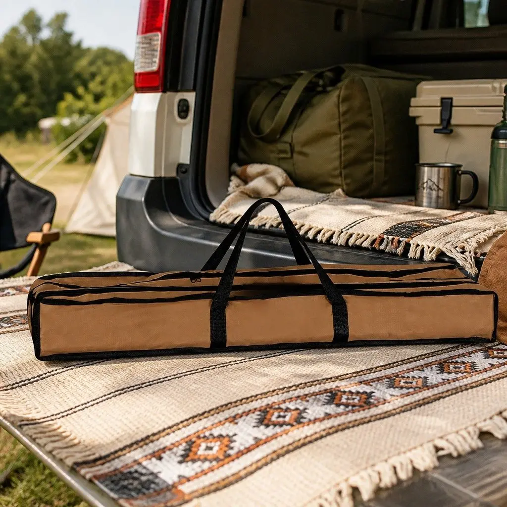 Portable Roll Up Camping Table with Carry Bag