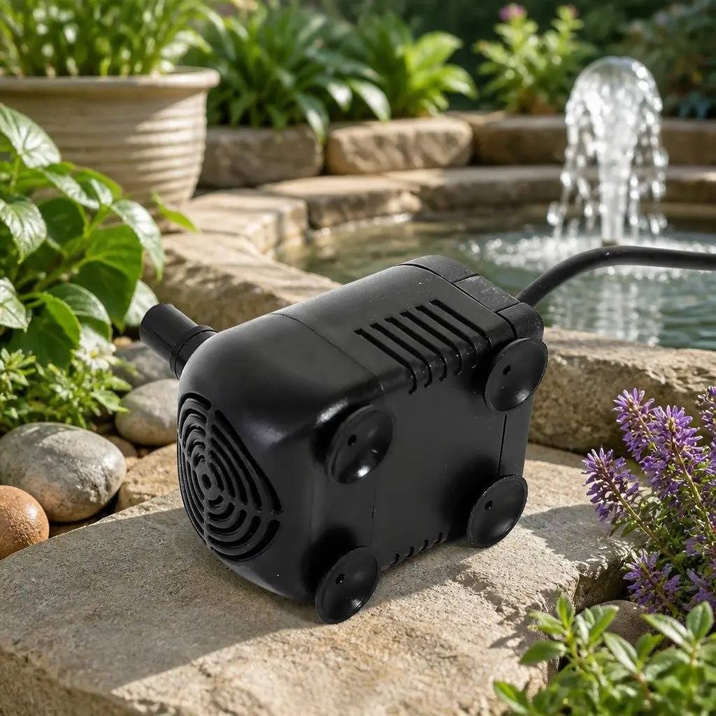 Solar Fountain Water Pump Kit Garden Outdoor Backyard Feature Nozzles Adjustable