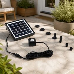 Durable Solar Powered Garden Fountain Pump Kit