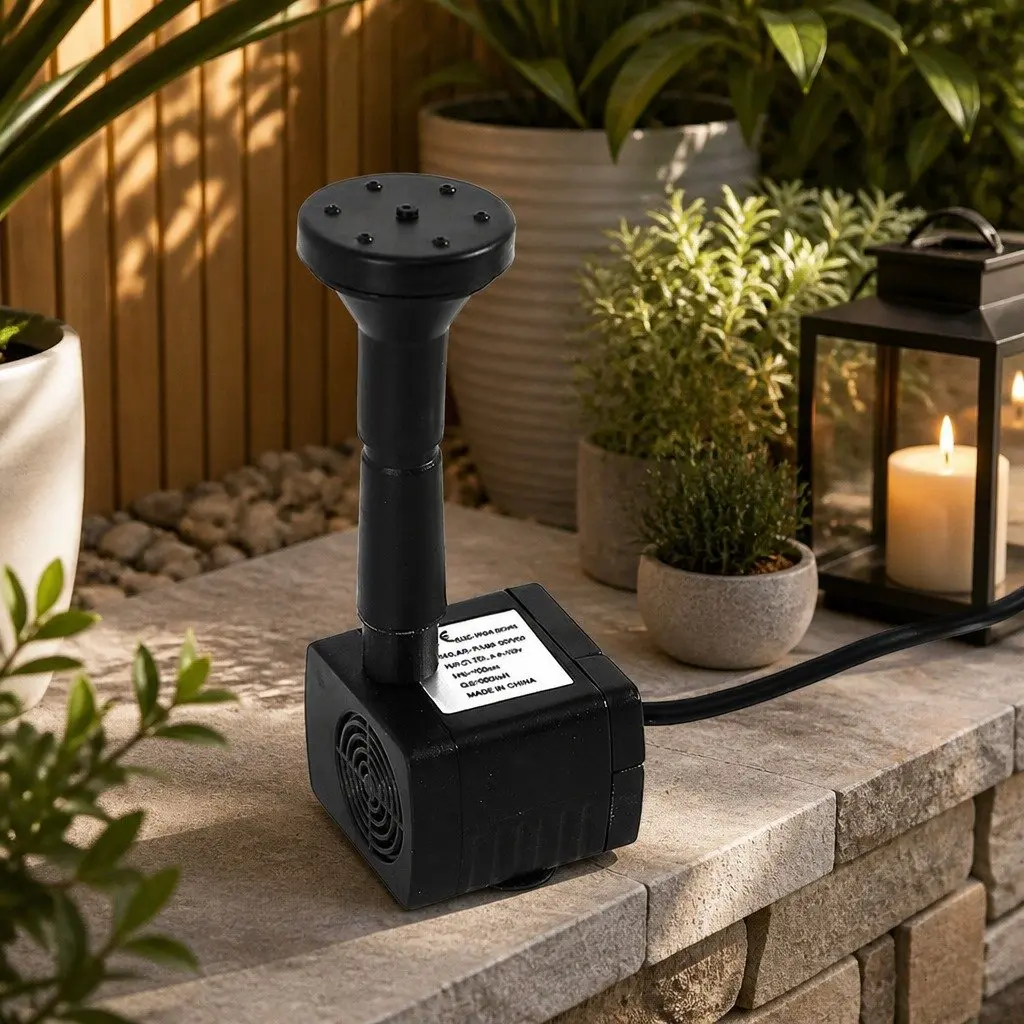Solar Powered Water Fountain Pump Kit ABS 45cm Garden Backyard
