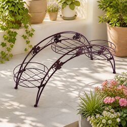 Durable 2X Metal Plant Stand with 3-Tier Design