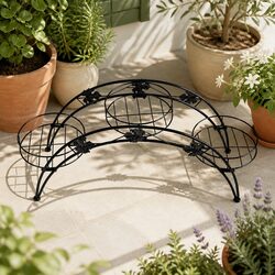 Durable Metal Plant Stand for Indoor and Outdoor Use