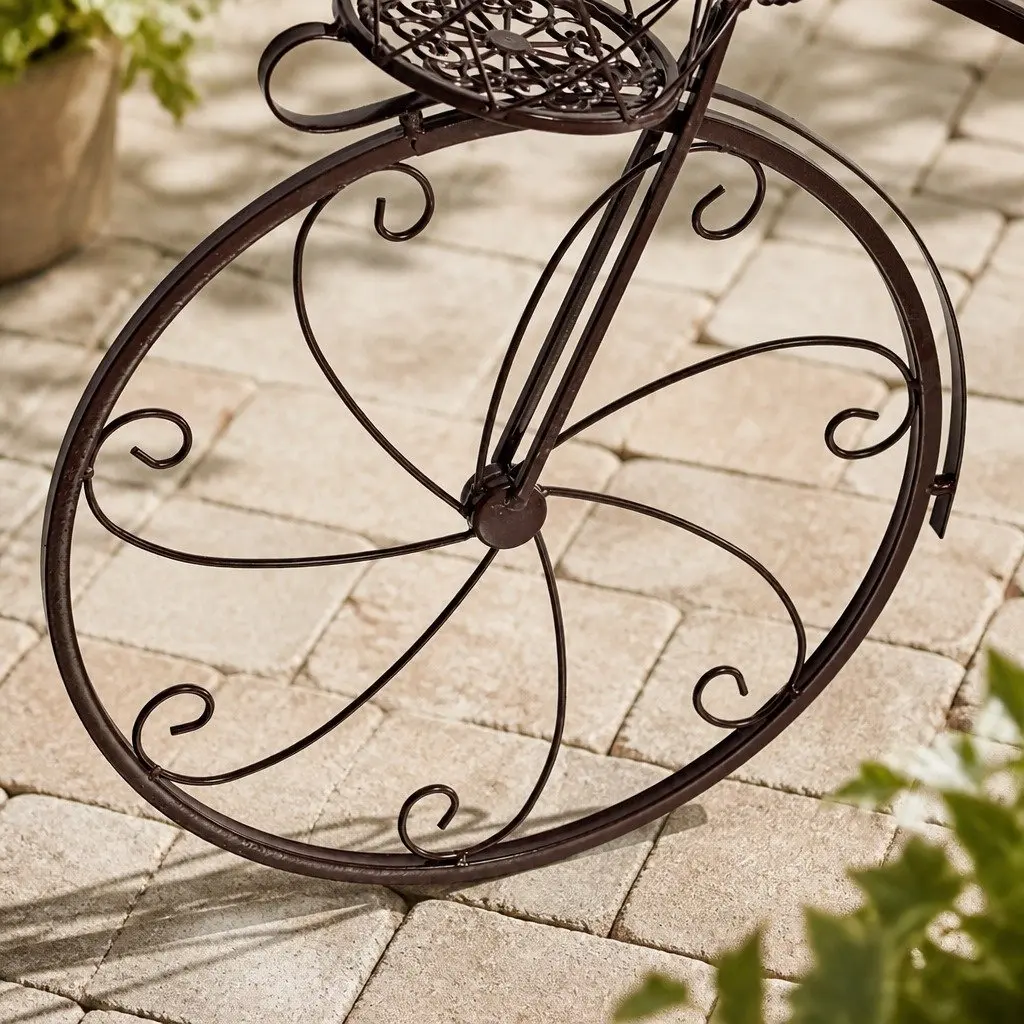 3-Tier Plant Stand Steel 78cm x 17cm x 52cm Bronze