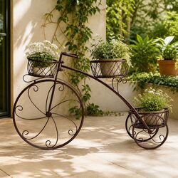 Durable Metal Plant Stand for Indoor and Outdoor Use