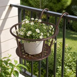 Durable Bronze Steel Plant Stand for Potted Plants