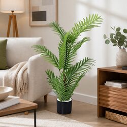 Artificial Plant Tree 100cm Indoor Outdoor Faux Foliage Decorative Maintenance