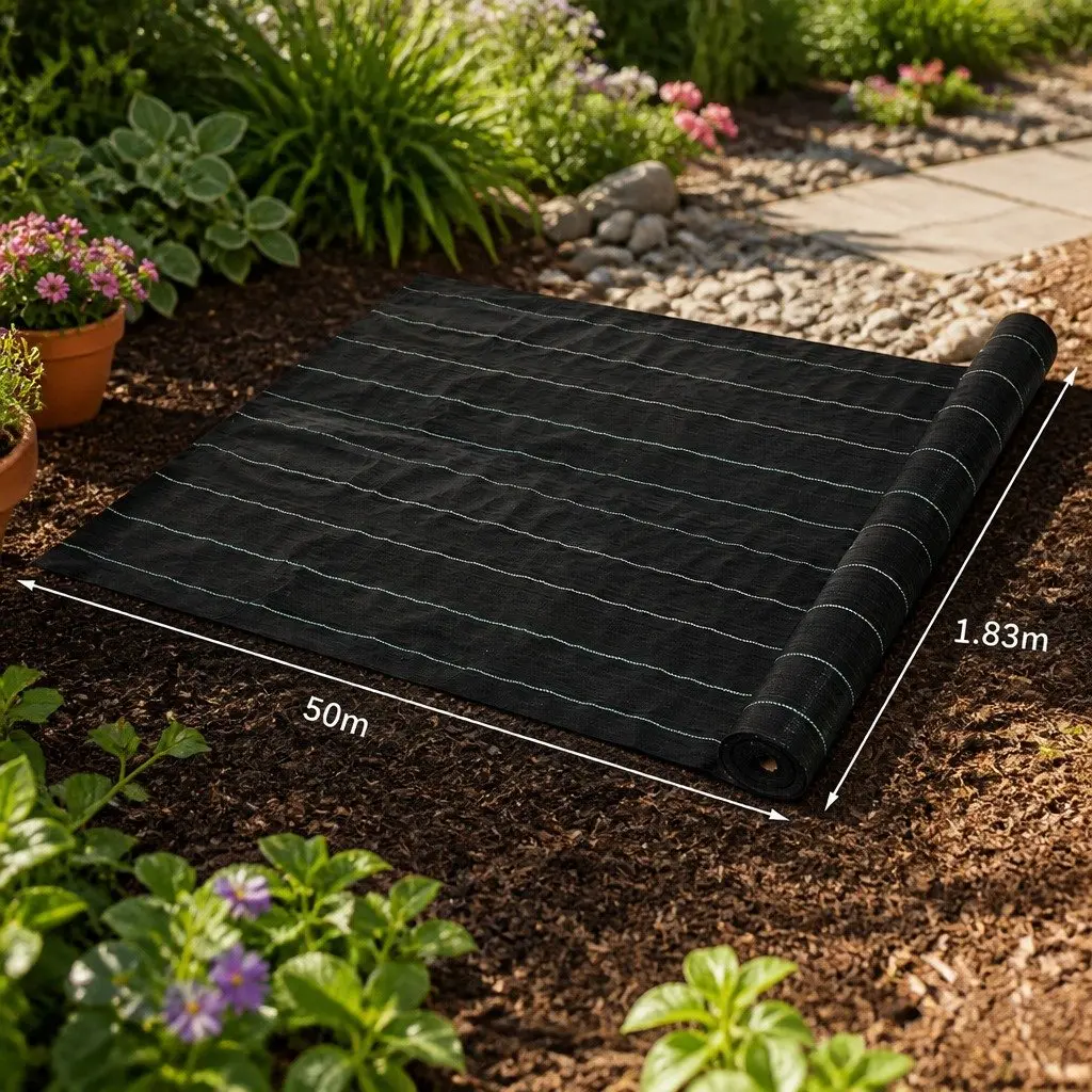 UV-Resistant 1.83m x 50m Weed Control Mat