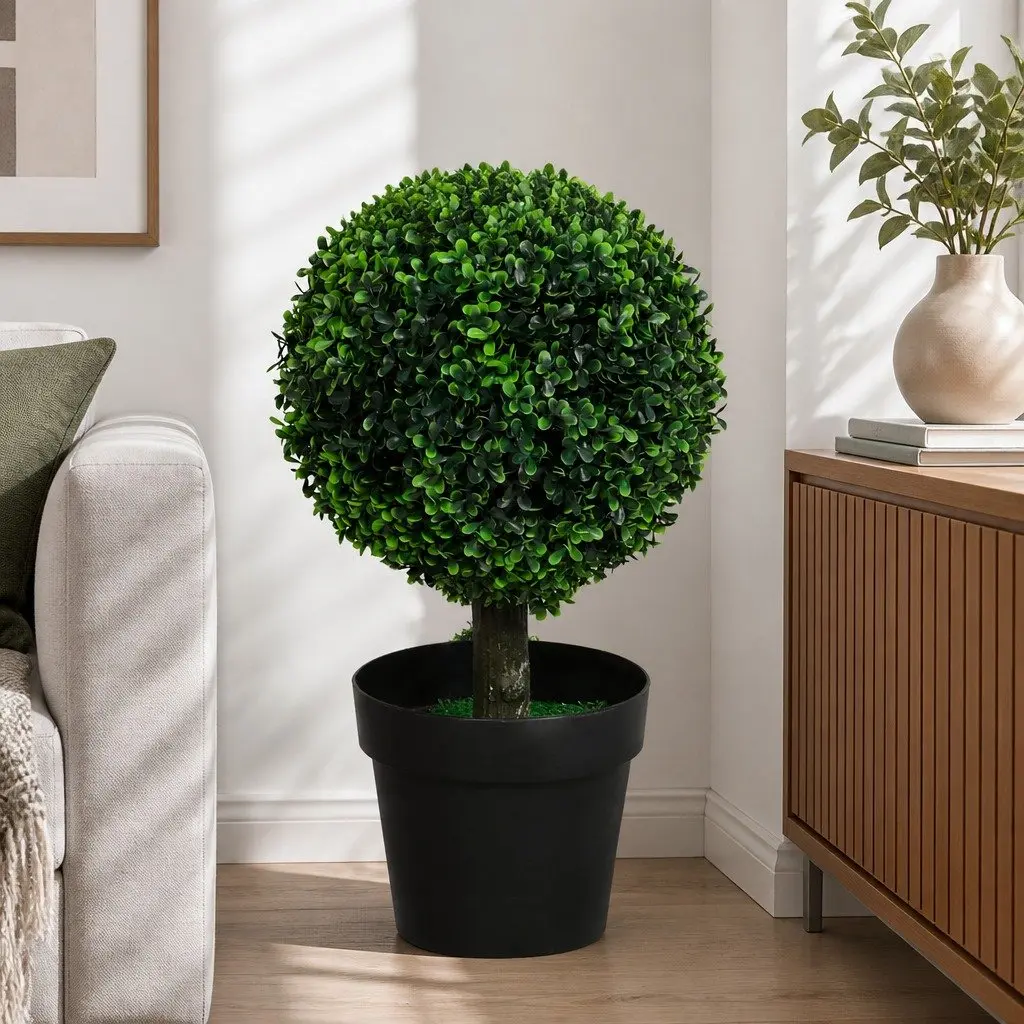 Artificial Double Ball Topiary Cedar Trees