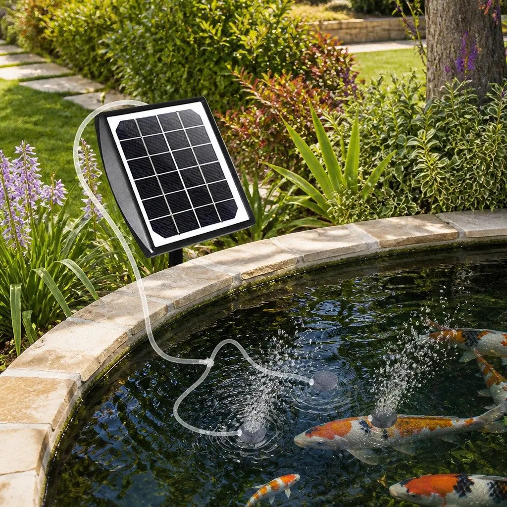 Solar Pond Oxygenator Air Pump for Fish Tanks