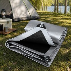 Sturdy 200GSM Waterproof Tarp 4.9m x 6.1m for Outdoor Use