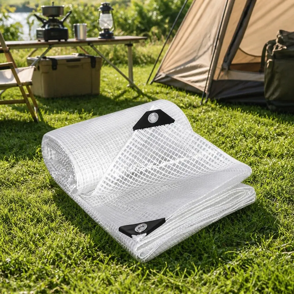 Heavy Duty Clear Tarp 4.3m x 6.1m for Outdoor Use