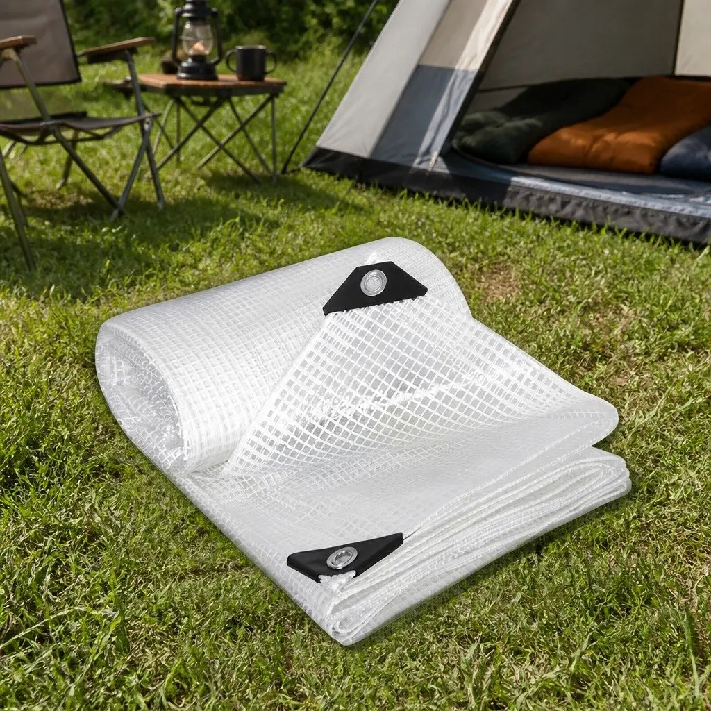 Clear Tarpaulin 200GSM for Outdoor Use 6.1m x