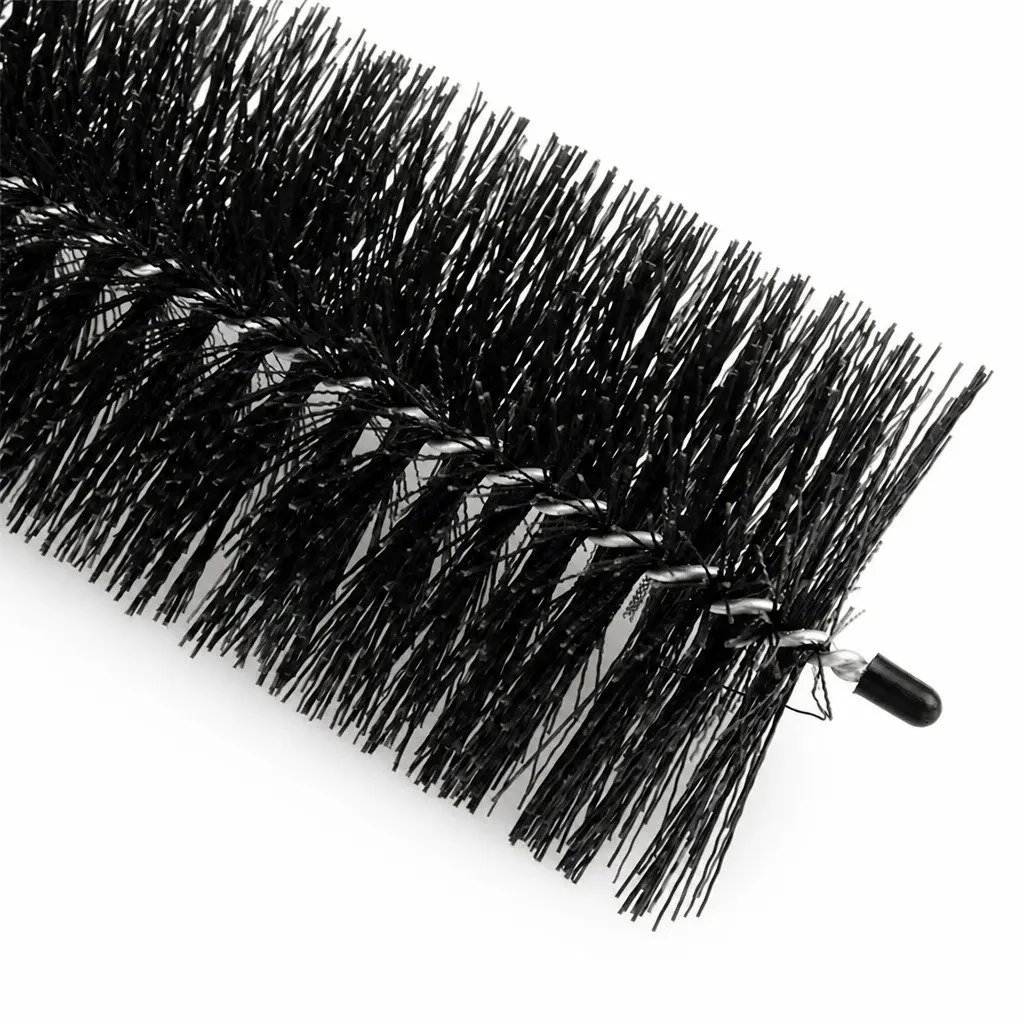 Gutter Brush Guard Nylon Brush Galvanised Steel Wire 92x10cm Black 24 Piece