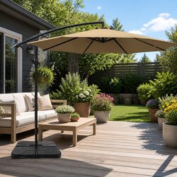 3m Octagonal Cantilever Umbrella with Side Post