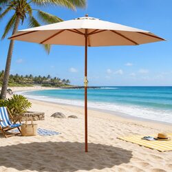 Durable 3m Outdoor Umbrella with Octagonal Canopy