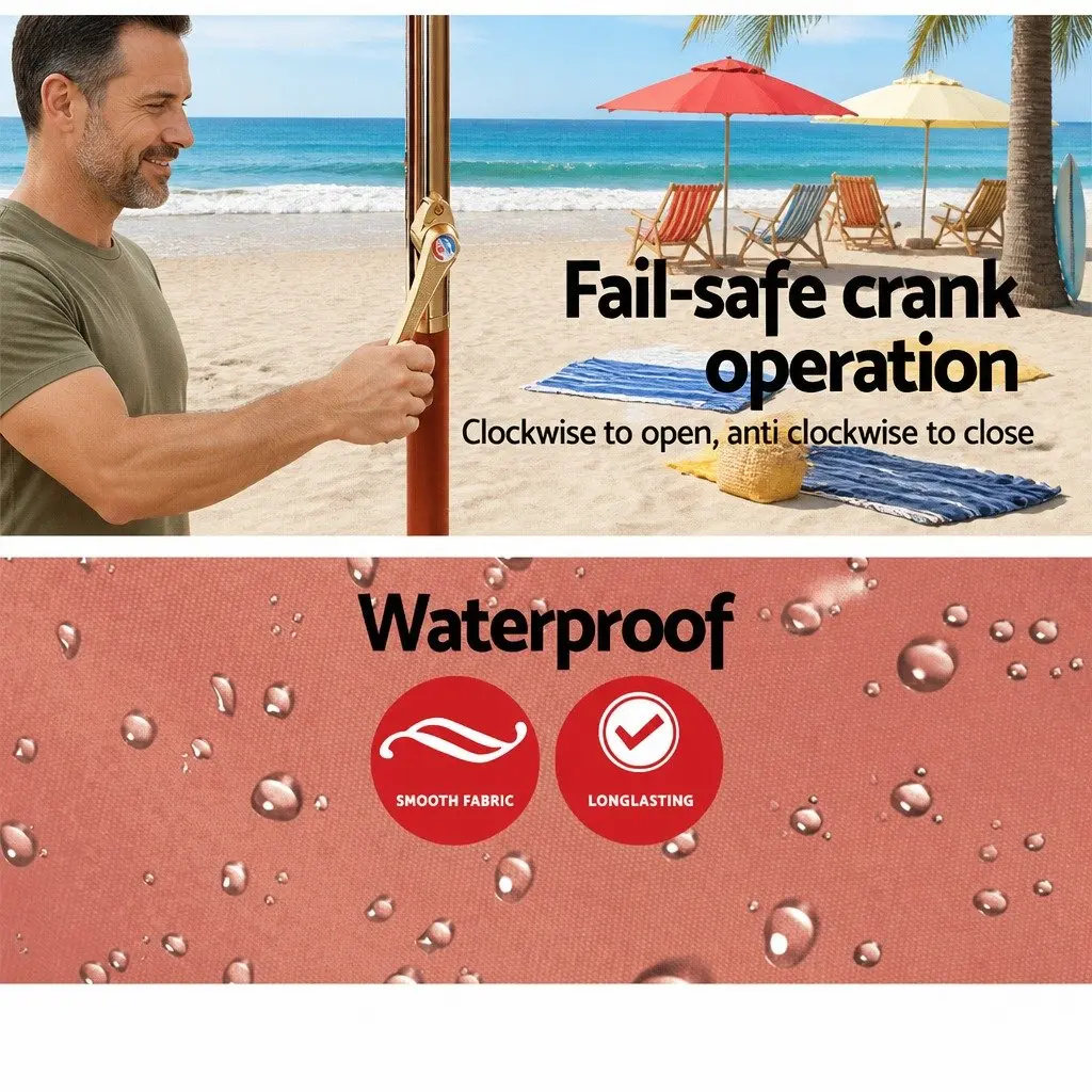 3m Outdoor Umbrella with Octagonal Canopy