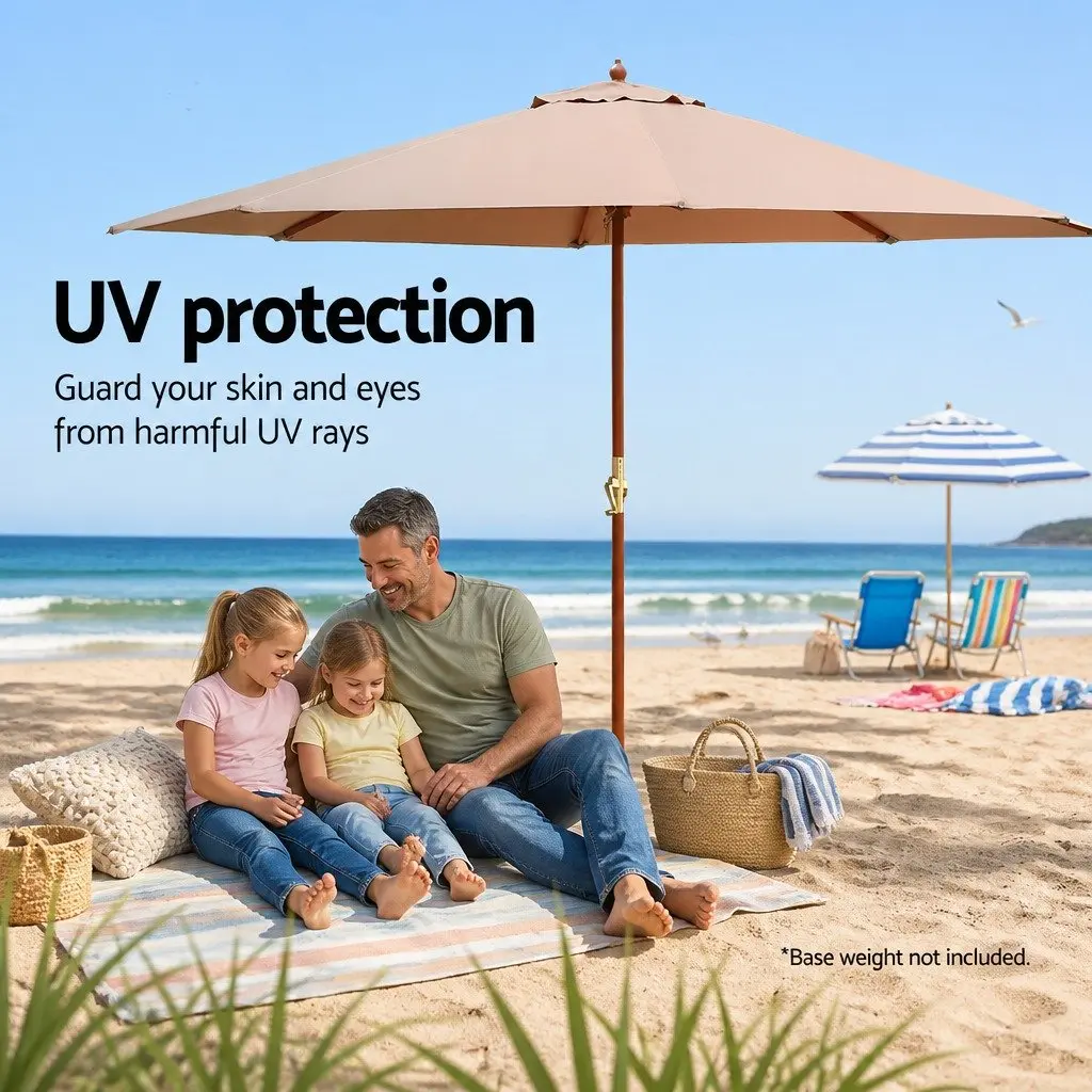 3m Outdoor Umbrella with Octagonal Canopy