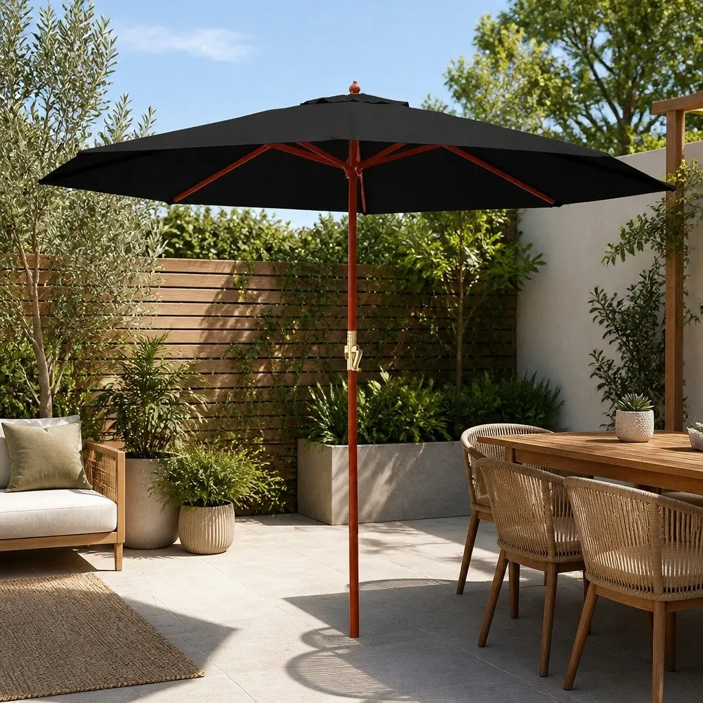 3m Outdoor Umbrella with Octagonal Canopy