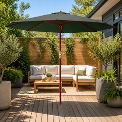 Octagonal Canopy 3m Outdoor Umbrella for Sun Protection