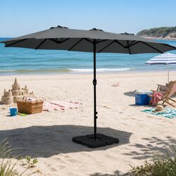 High-Quality Double-Sided Outdoor Umbrella 4.57m